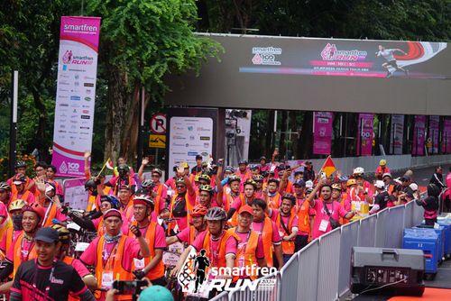 Race photo from Smartfren Run 2024