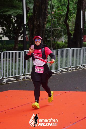 Race photo from Smartfren Run 2024
