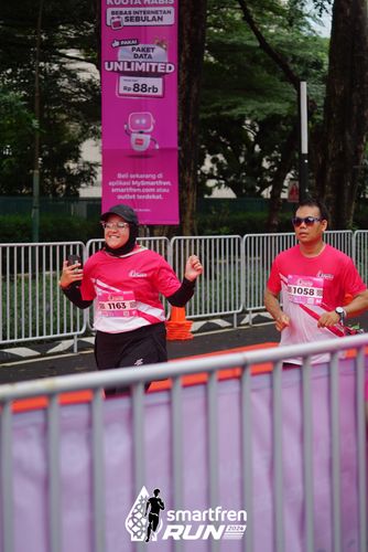 Race photo from Smartfren Run 2024