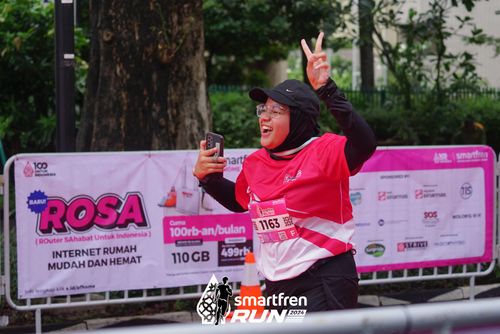 Race photo from Smartfren Run 2024