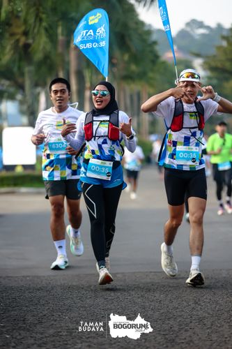 Race photo from Taman Budaya x BOGORUN 2025