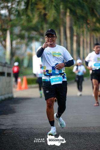 Race photo from Taman Budaya x BOGORUN 2025