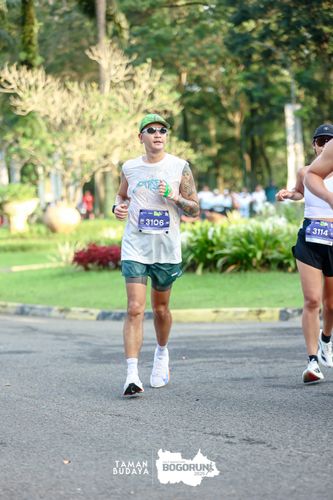 Race photo from Taman Budaya x BOGORUN 2025