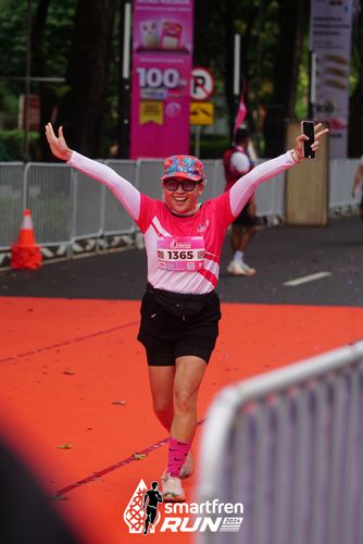 Race photo from Smartfren Run 2024