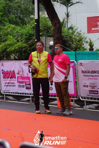 Race photo from Smartfren Run 2024