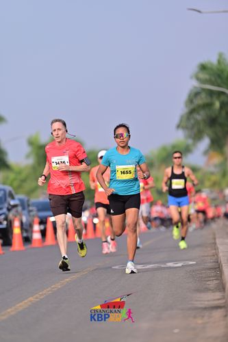 Race photo from CISANGKAN KBP CITY RUN 2025