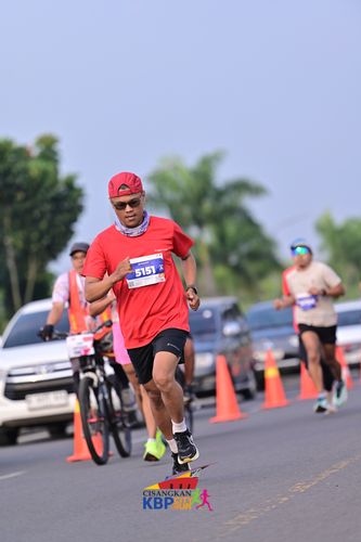 Race photo from CISANGKAN KBP CITY RUN 2025