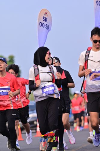 Race photo from CISANGKAN KBP CITY RUN 2025
