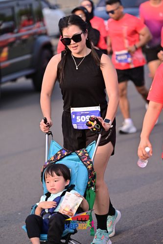 Race photo from CISANGKAN KBP CITY RUN 2025