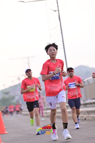 Race photo from CISANGKAN KBP CITY RUN 2025