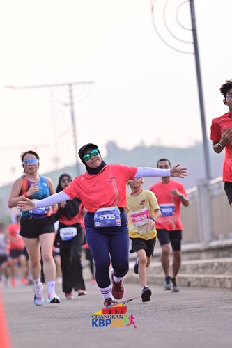 Race photo from CISANGKAN KBP CITY RUN 2025
