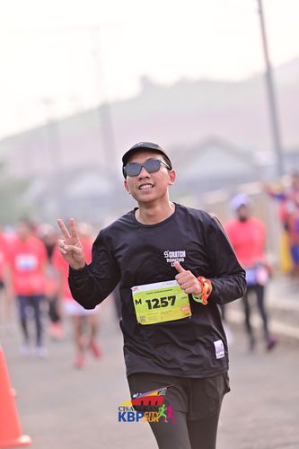 Race photo from CISANGKAN KBP CITY RUN 2025