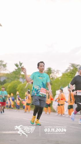 Race photo from Arutmin Borneo Run 2024
