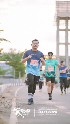 Race photo from Arutmin Borneo Run 2024