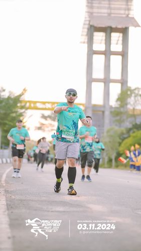 Race photo from Arutmin Borneo Run 2024