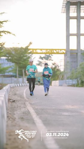 Race photo from Arutmin Borneo Run 2024
