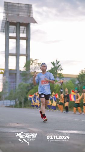 Race photo from Arutmin Borneo Run 2024