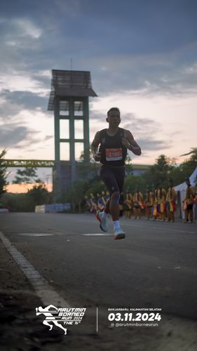 Race photo from Arutmin Borneo Run 2024