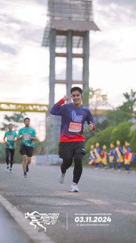 Race photo from Arutmin Borneo Run 2024