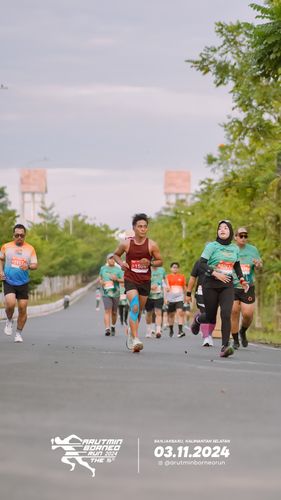 Race photo from Arutmin Borneo Run 2024
