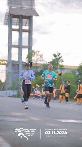 Race photo from Arutmin Borneo Run 2024