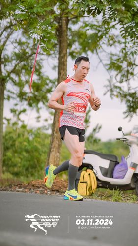 Race photo from Arutmin Borneo Run 2024