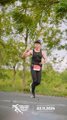 Race photo from Arutmin Borneo Run 2024