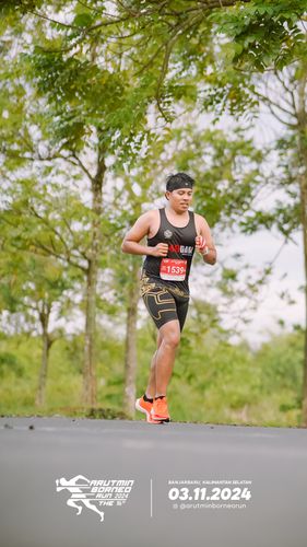 Race photo from Arutmin Borneo Run 2024