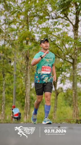 Race photo from Arutmin Borneo Run 2024