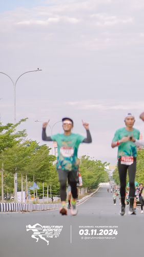 Race photo from Arutmin Borneo Run 2024