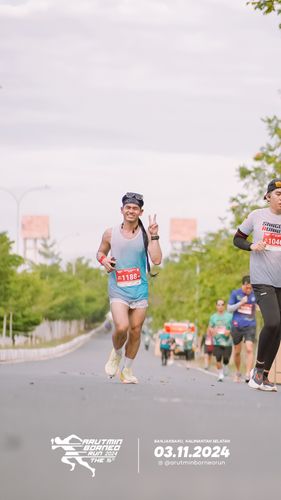 Race photo from Arutmin Borneo Run 2024