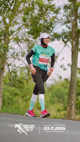 Race photo from Arutmin Borneo Run 2024