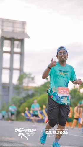 Race photo from Arutmin Borneo Run 2024