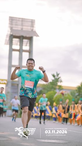 Race photo from Arutmin Borneo Run 2024