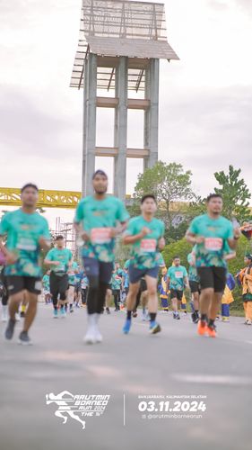 Race photo from Arutmin Borneo Run 2024