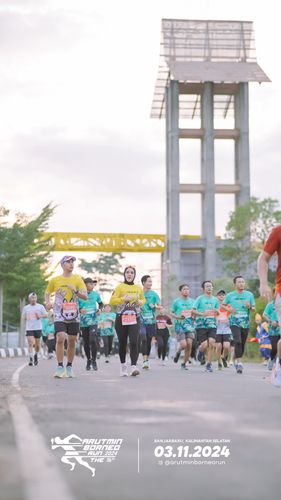Race photo from Arutmin Borneo Run 2024