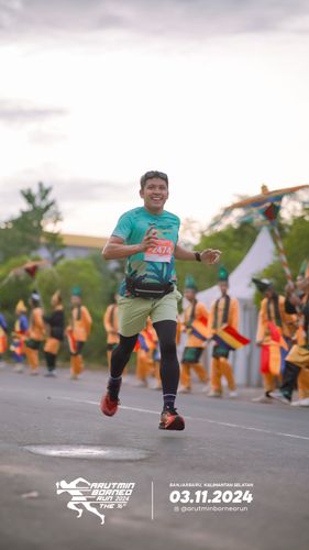 Race photo from Arutmin Borneo Run 2024