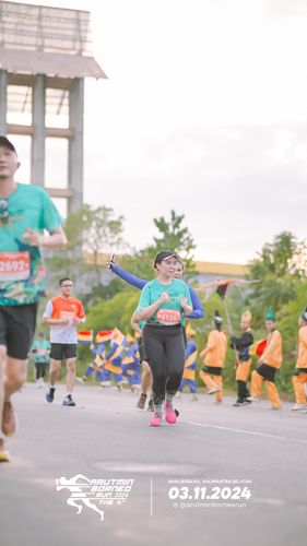 Race photo from Arutmin Borneo Run 2024