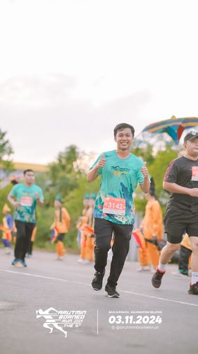 Race photo from Arutmin Borneo Run 2024
