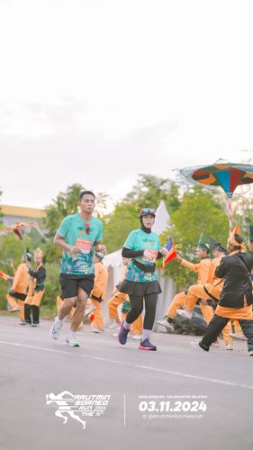 Race photo from Arutmin Borneo Run 2024