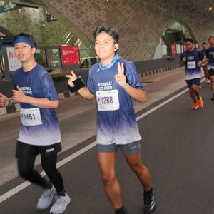 Race photo from KEMLU RUN 2026