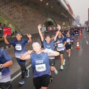 Race photo from KEMLU RUN 2026