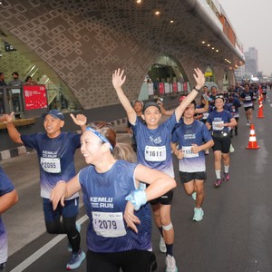 Race photo from KEMLU RUN 2026