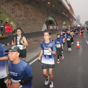 Race photo from KEMLU RUN 2026