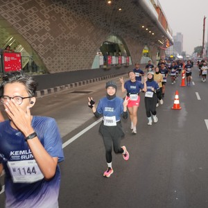 Race photo from KEMLU RUN 2026