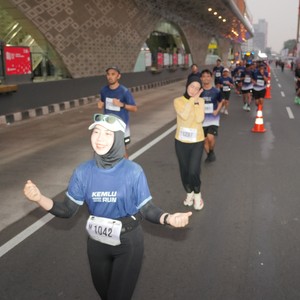Race photo from KEMLU RUN 2026