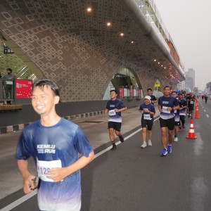 Race photo from KEMLU RUN 2026