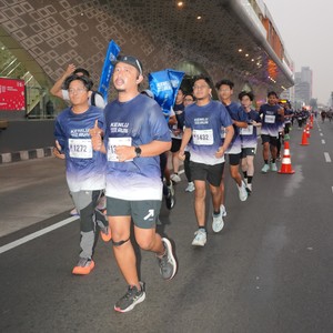 Race photo from KEMLU RUN 2026