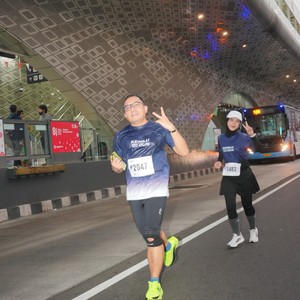 Race photo from KEMLU RUN 2026