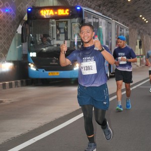 Race photo from KEMLU RUN 2026